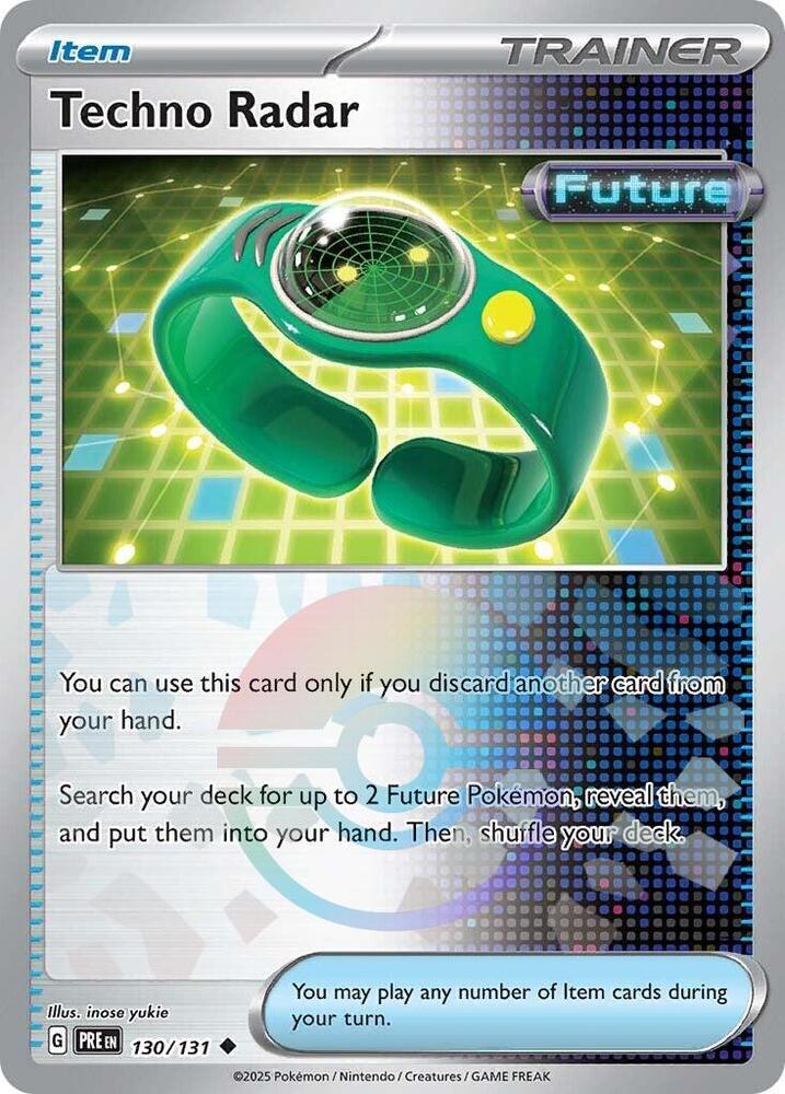 Techno Radar 130/131 Poke Ball — Prismatic Evolutions Pokémon card