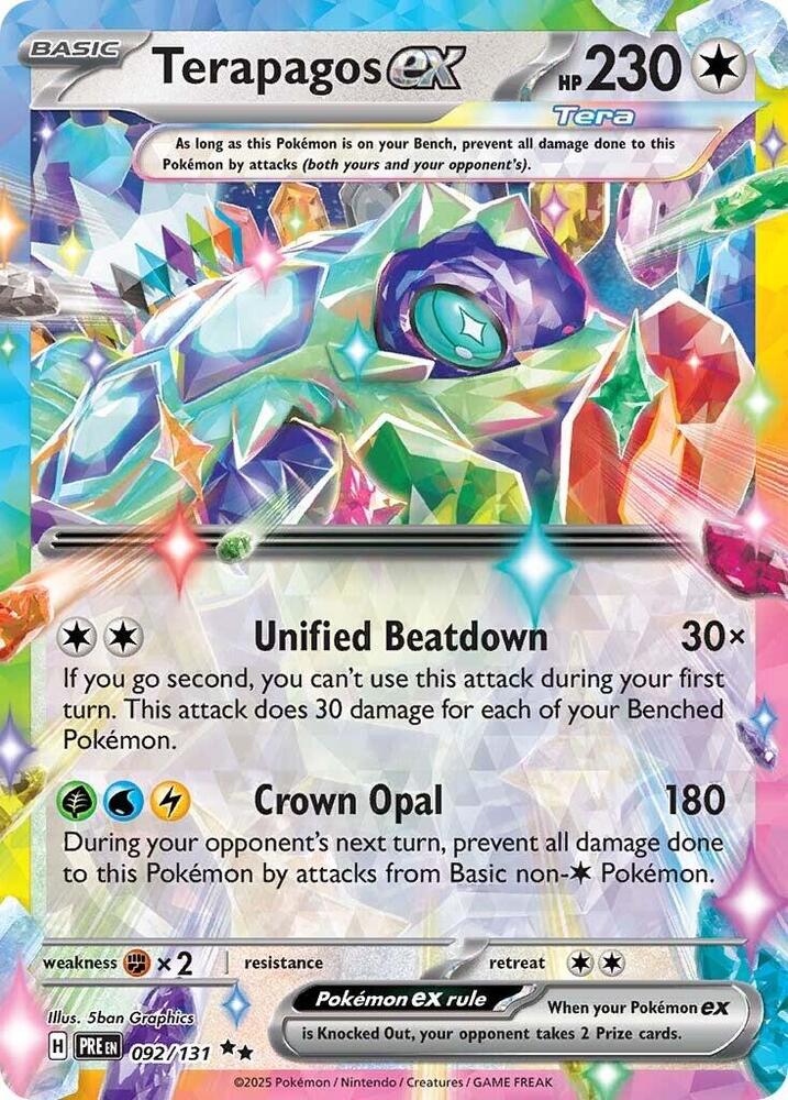 Pokemon - Prismatic Evolutions - Terapagos ex - 092/131 - Holofoil