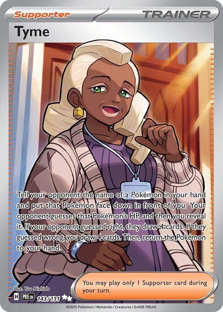 Pokemon - Prismatic Evolutions - Tyme - 143/131 - Holofoil