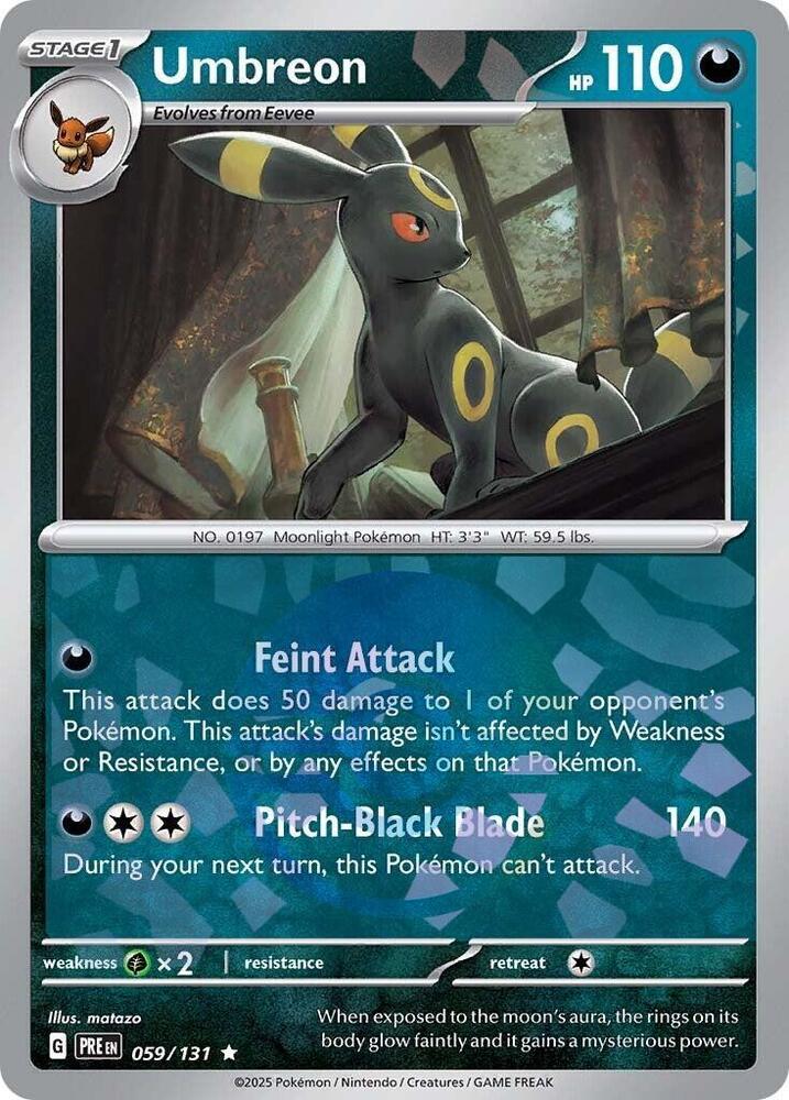 Umbreon 059/131 Poke Ball — Prismatic Evolutions Pokémon card