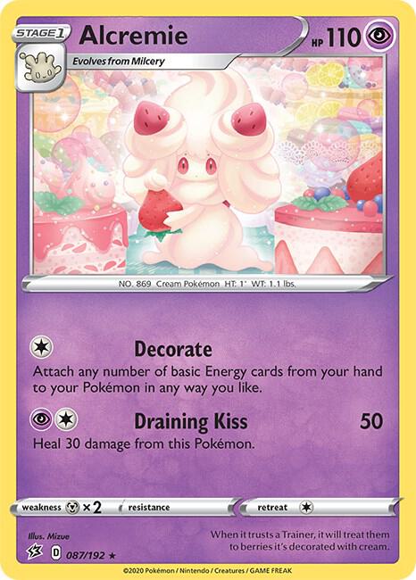 Pokemon - Rebel Clash - Alcremie - 087/192 - Reverse Holofoil
