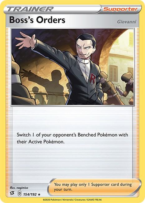 Pokemon - Rebel Clash - Boss's Orders - 154/192 - Reverse Holofoil