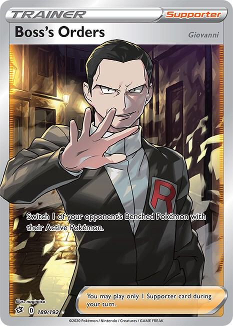 Pokemon - Rebel Clash - Boss's Orders - 189/192 - Holofoil