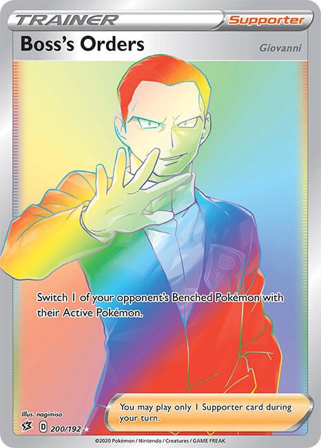 Pokemon - Rebel Clash - Boss's Orders - 200/192 - Holofoil