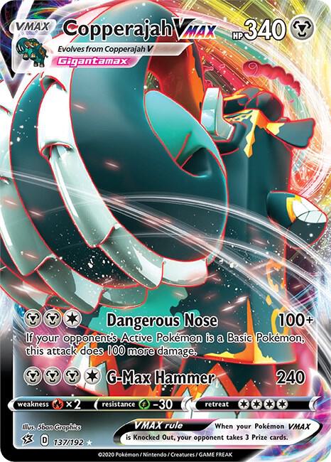 Copperajah VMAX 137/192 Holofoil — Rebel Clash Pokémon card
