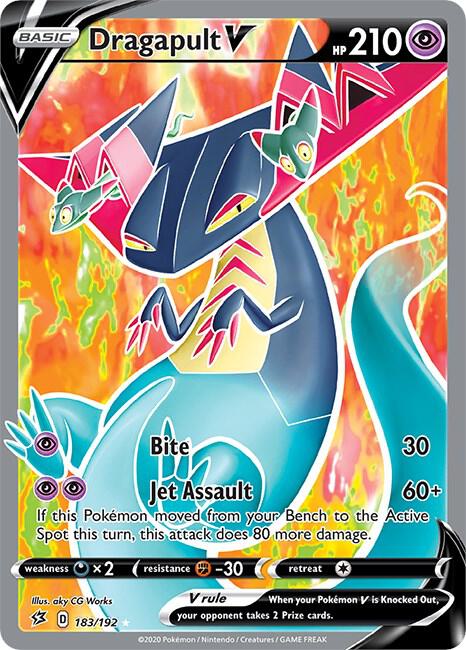 Dragapult V 183/192 Holofoil — Rebel Clash Pokémon card