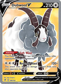 Dubwool V 188/192 Holofoil — Rebel Clash Pokémon card