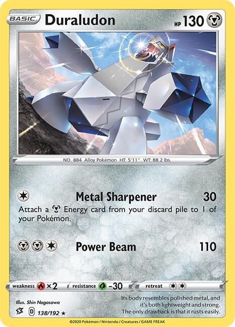 Duraludon 138/192 Reverse Holofoil — Rebel Clash Pokémon card
