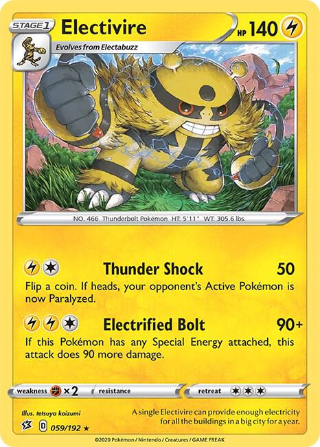 Pokemon - Rebel Clash - Electivire - 059/192