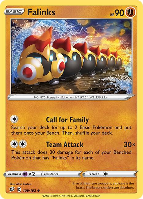 Falinks 109/192 — Rebel Clash Pokémon card