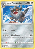 Galarian Perrserker 127/192 — Rebel Clash Pokémon card