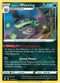 Galarian Weezing 113/192 Reverse Holofoil — Rebel Clash Pokémon card