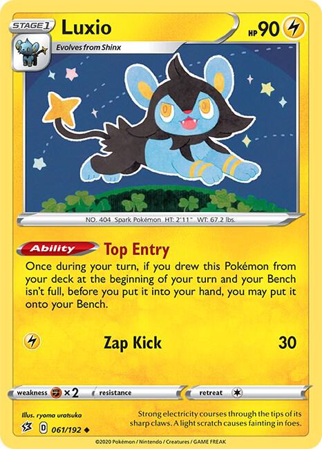 Luxio 061/192 Reverse Holofoil — Rebel Clash Pokémon card
