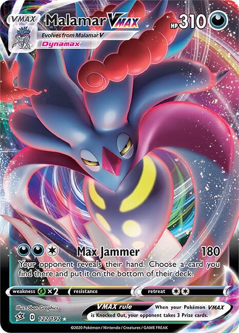 Pokemon - Rebel Clash - Malamar VMAX - 122/192 - Holofoil