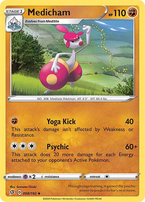 Medicham 098/192 — Rebel Clash Pokémon card