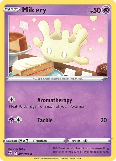 Milcery 086/192 Reverse Holofoil — Rebel Clash Pokémon card