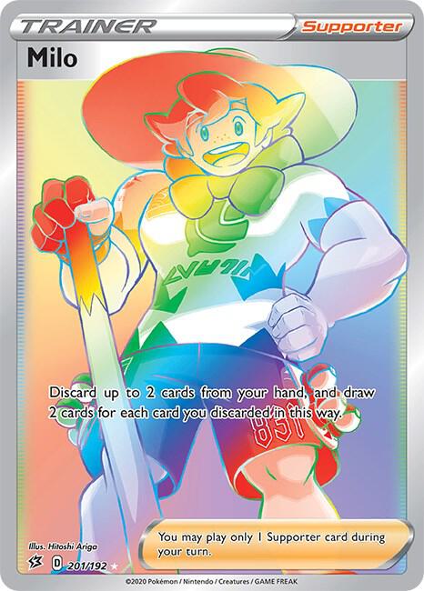 Milo 201/192 Holofoil — Rebel Clash Pokémon card