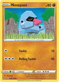 Nosepass 096/192 Reverse Holofoil — Rebel Clash Pokémon card