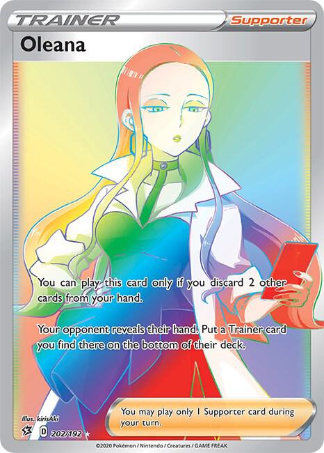 Oleana 202/192 Holofoil — Rebel Clash Pokémon card