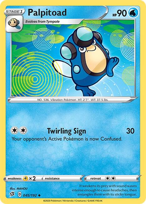 Palpitoad 045/192 — Rebel Clash Pokémon card