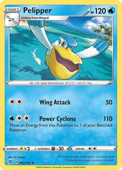Pelipper 042/192 — Rebel Clash Pokémon card