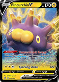 Pincurchin V 072/192 Holofoil — Rebel Clash Pokémon card