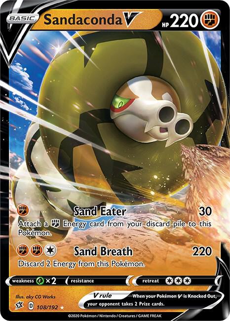 Pokemon - Rebel Clash - Sandaconda V - 108/192 - Holofoil