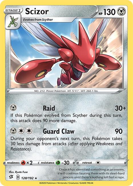 Scizor 128/192 — Rebel Clash Pokémon card