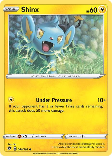 Pokemon - Rebel Clash - Shinx - 060/192 - Reverse Holofoil