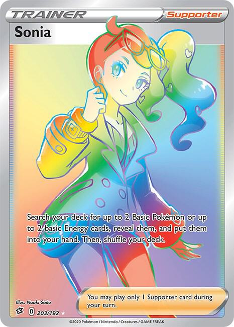 Sonia 203/192 Holofoil — Rebel Clash Pokémon card