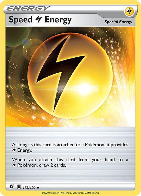 Speed Lightning Energy 173/192 Reverse Holofoil — Rebel Clash Pokémon card