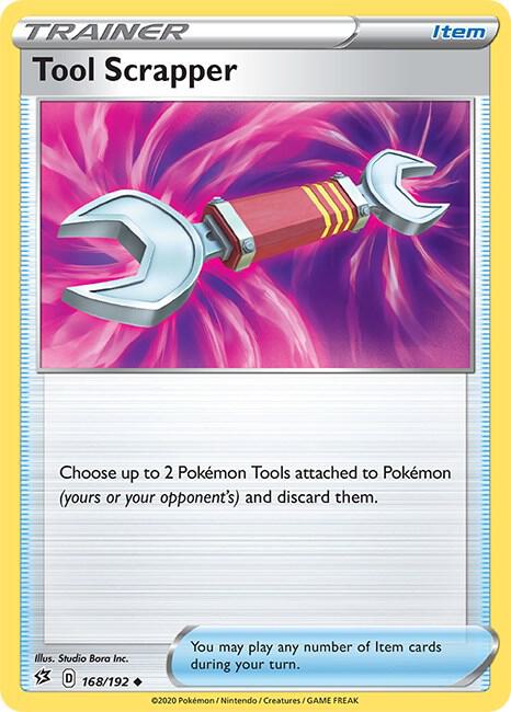 Tool Scrapper 168/192 Reverse Holofoil — Rebel Clash Pokémon card
