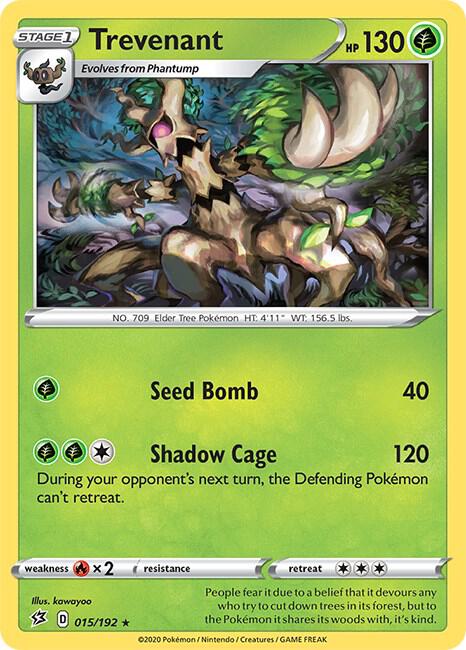 Trevenant 015/192 — Rebel Clash Pokémon card