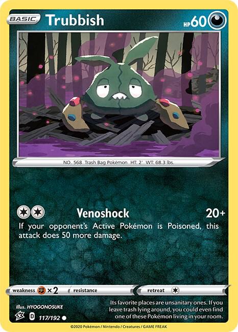 Trubbish 117/192 — Rebel Clash Pokémon card