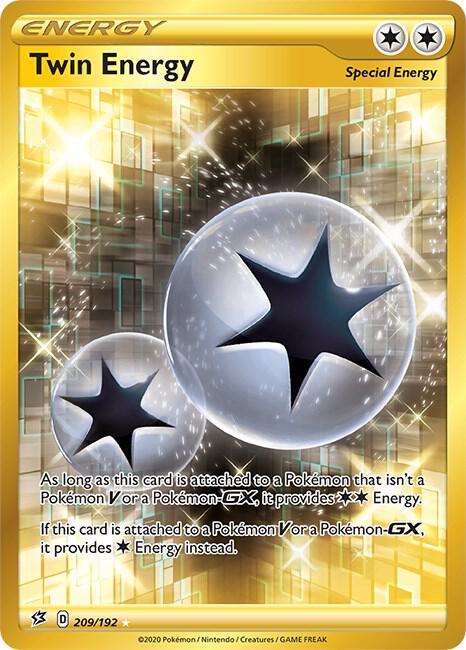 Twin Energy 209/192 Holofoil — Rebel Clash Pokémon card