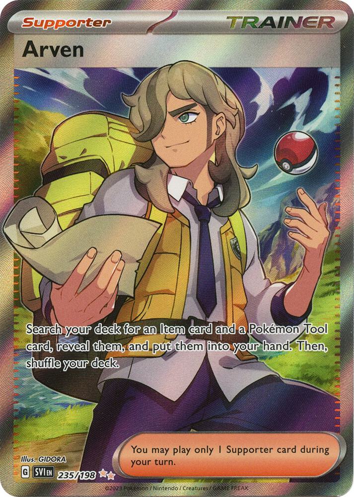 Arven 235/198 Holofoil — Scarlet & Violet Pokémon card
