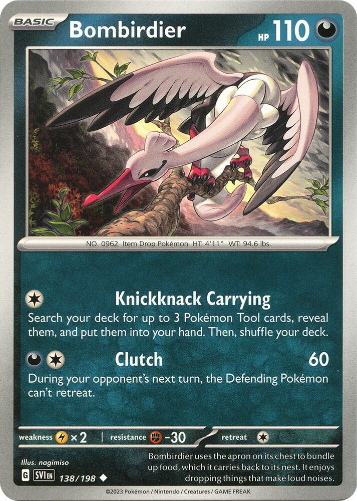 Bombirdier 138/198 — Scarlet & Violet Pokémon card