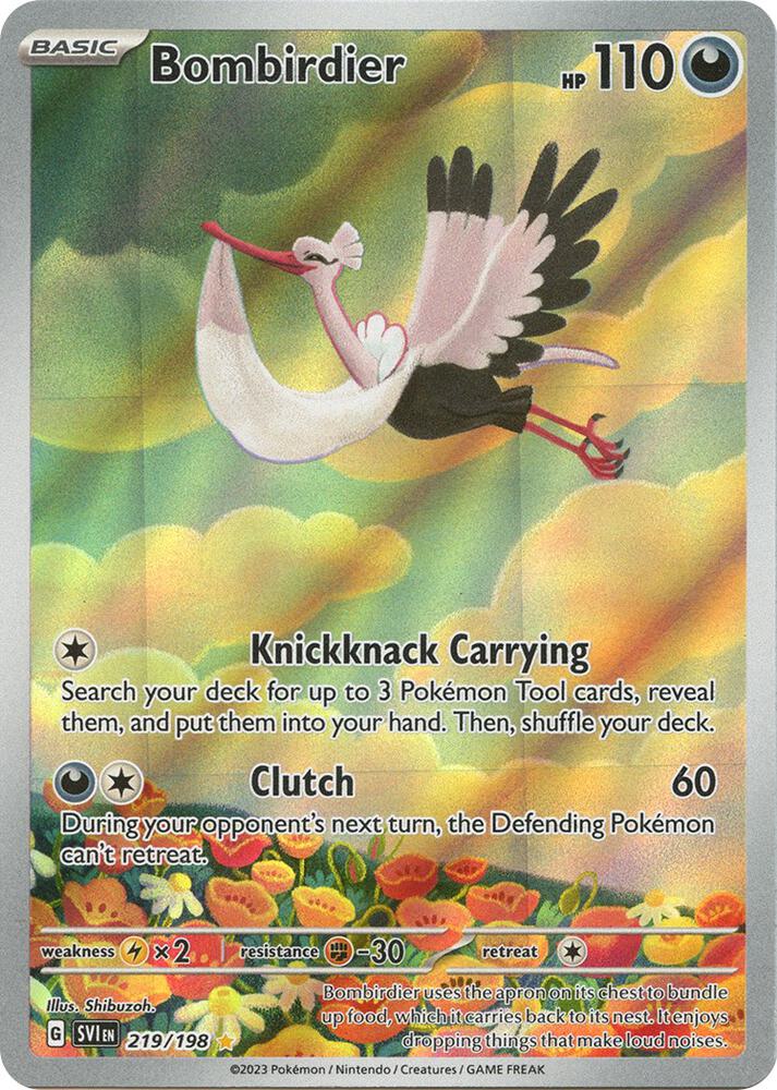 Bombirdier 219/198 Holofoil — Scarlet & Violet Pokémon card