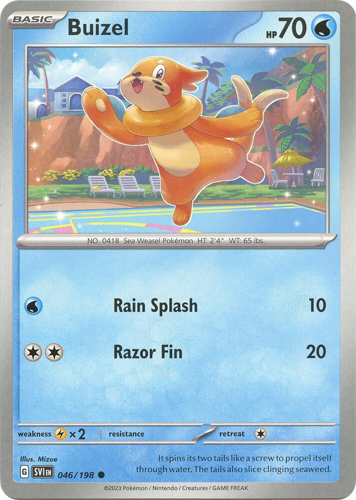 Buizel 046/198 — Scarlet & Violet Pokémon card