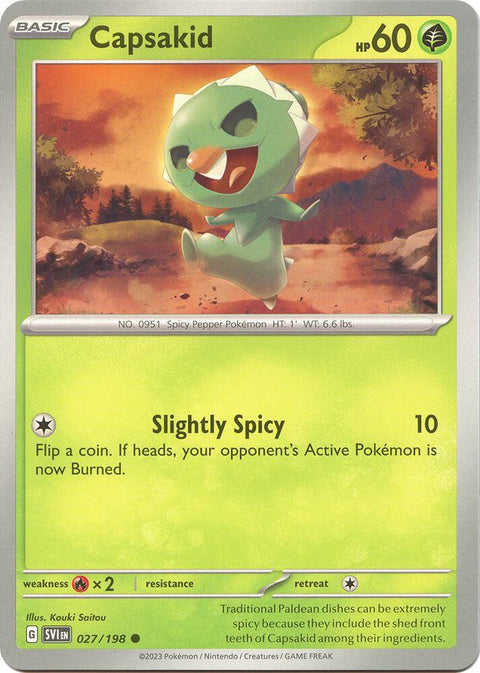 Pokemon - Scarlet & Violet - Capsakid - 027/198