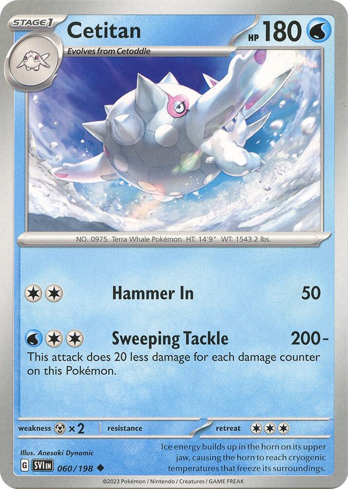 Cetitan 060/198 Reverse Holofoil — Scarlet & Violet Pokémon card