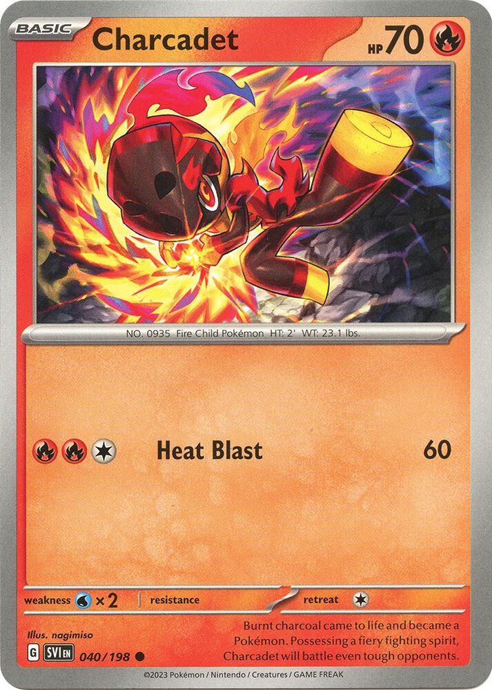 Charcadet 040/198 — Scarlet & Violet Pokémon card
