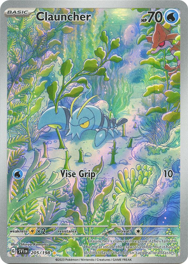 Clauncher 205/198 Holofoil — Scarlet & Violet Pokémon card