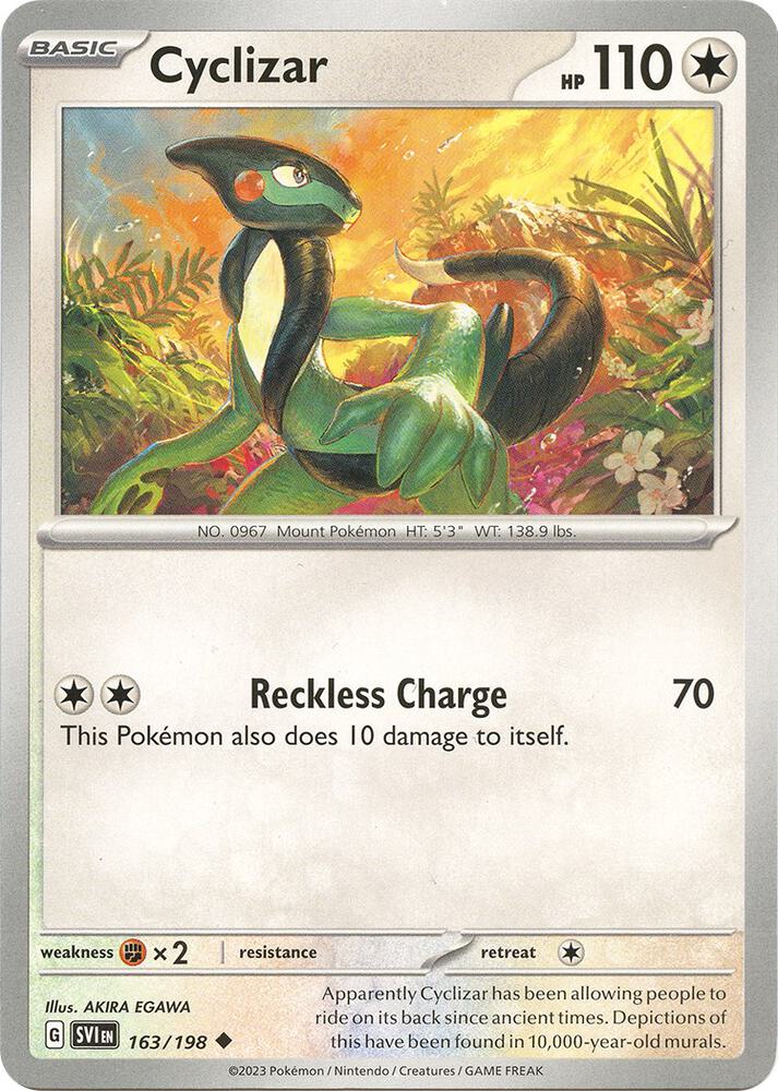 Cyclizar 163/198 — Scarlet & Violet Pokémon card