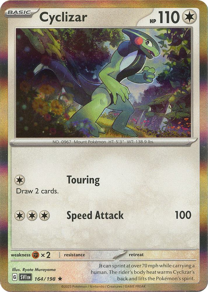 Cyclizar 164/198 Holofoil — Scarlet & Violet Pokémon card