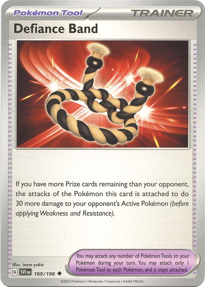 Defiance Band 169/198 Reverse Holofoil — Scarlet & Violet Pokémon card