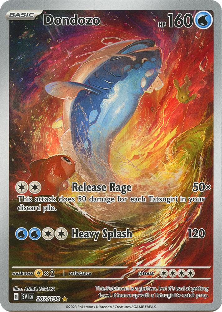 Dondozo 207/198 Holofoil — Scarlet & Violet Pokémon card