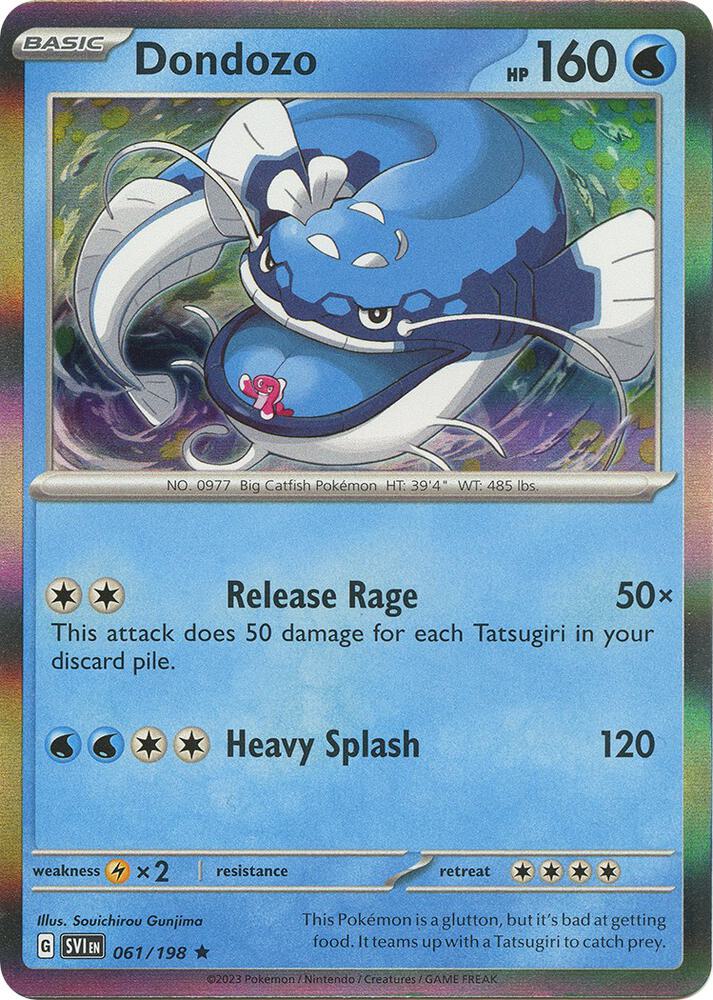 Dondozo 061/198 Reverse Holofoil — Scarlet & Violet Pokémon card