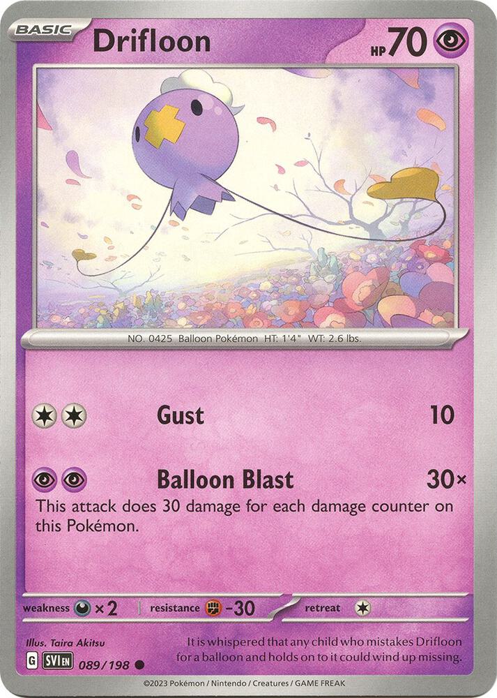 Pokemon - Scarlet & Violet - Drifloon - 089/198