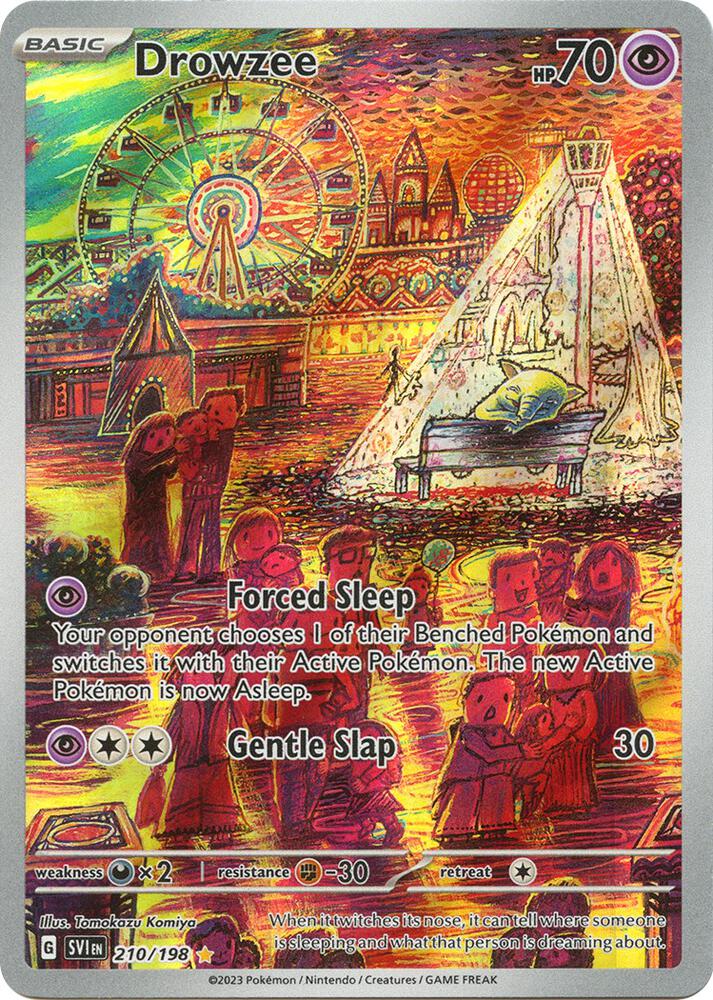 Drowzee 210/198 Holofoil — Scarlet & Violet Pokémon card